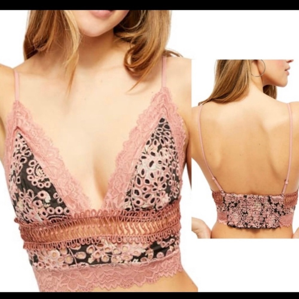Free People Emma Soft Bra black combo